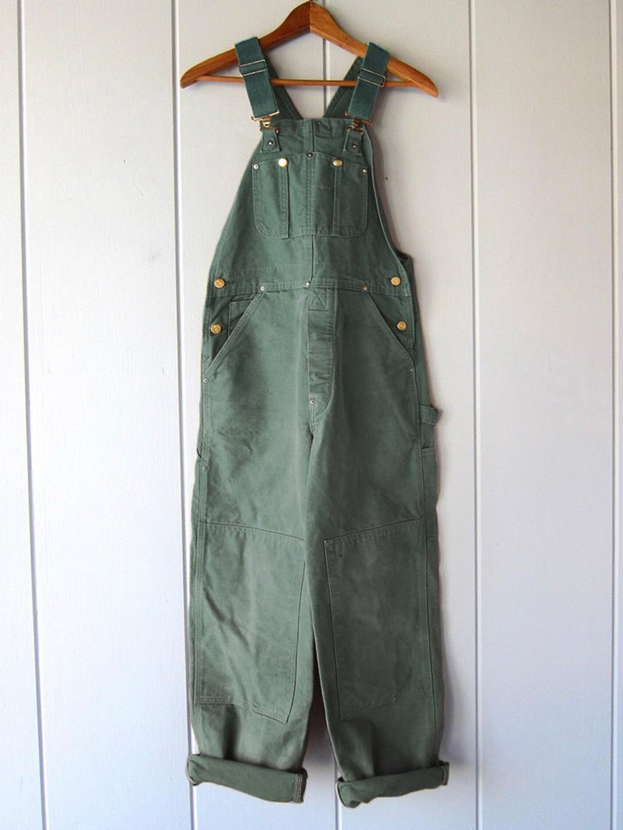 Women's Adjustable-Strap Relaxed-Fit Cotton Bib Overall - Variant Style 9 | Lavisa