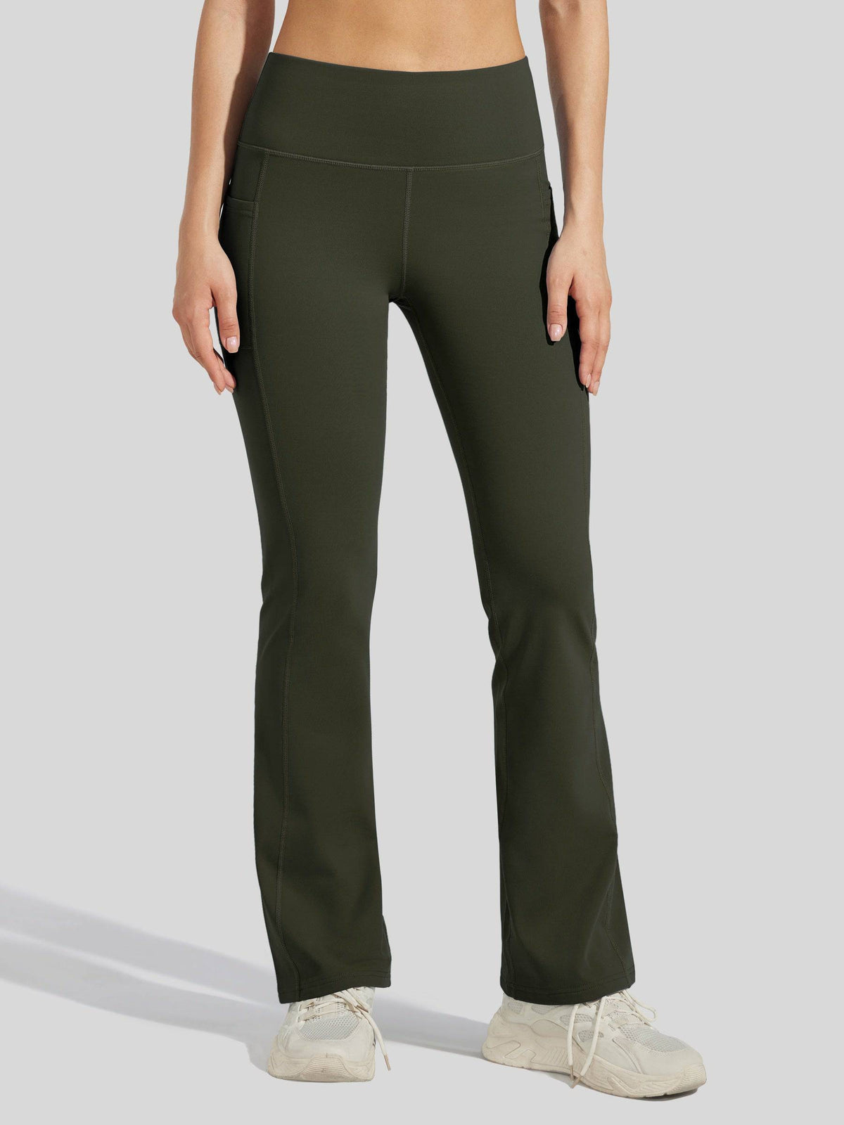 Lavisa - Women's Fleece-Lined Bootcut Yoga Pants - Warm Winter Leggings