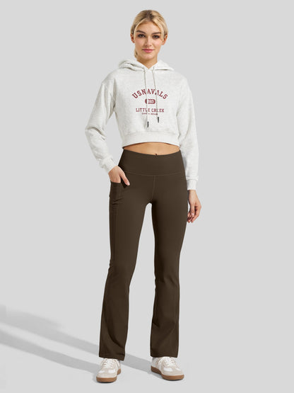 Lavisa - Women's Fleece-Lined Bootcut Yoga Pants - Warm Winter Leggings