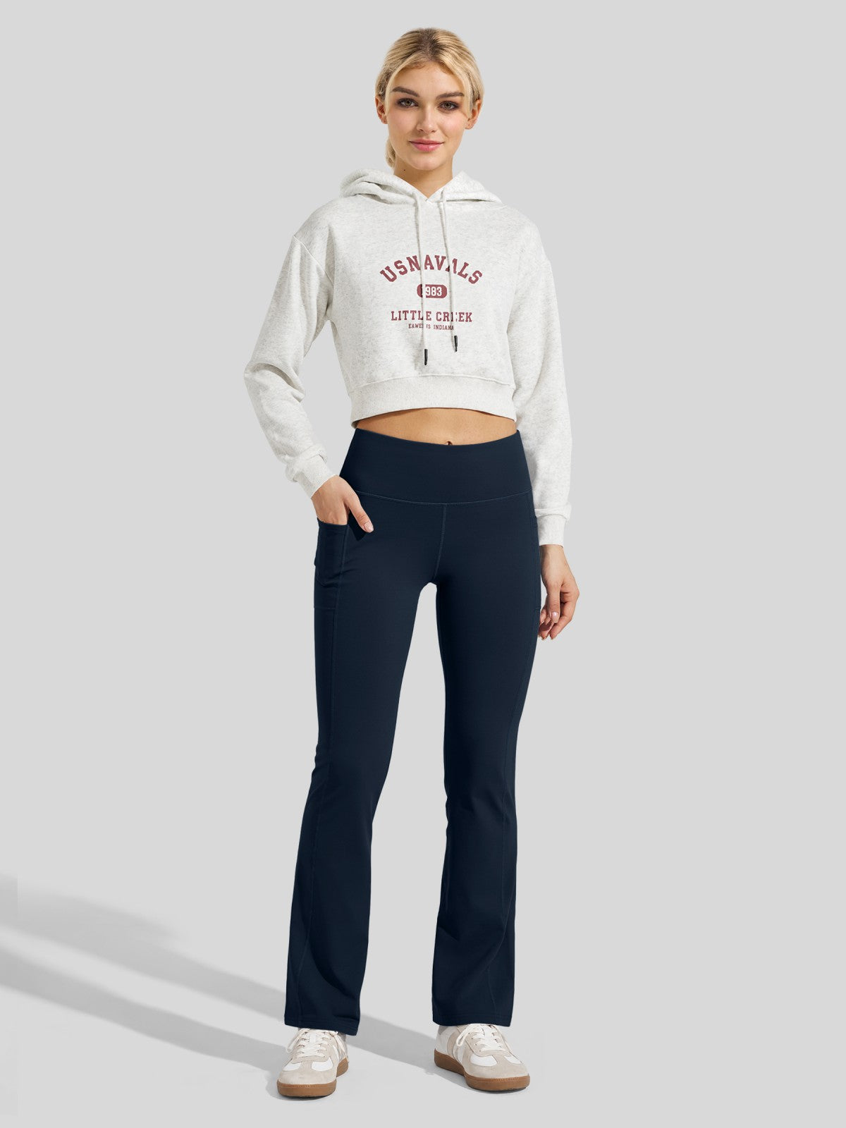 Lavisa - Women's Fleece-Lined Bootcut Yoga Pants - Warm Winter Leggings