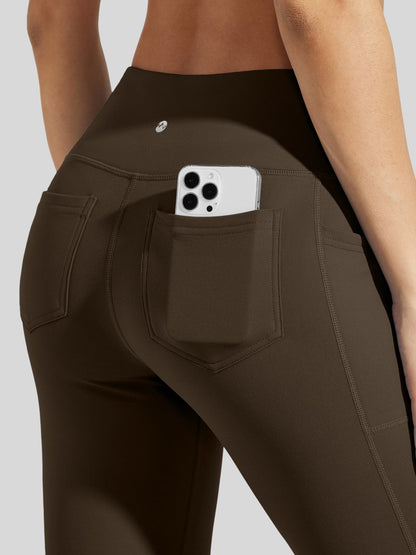 Lavisa - Women's Fleece-Lined Bootcut Yoga Pants - Warm Winter Leggings