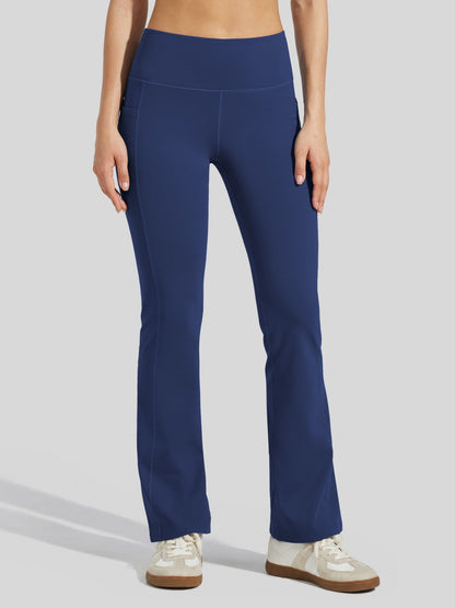 Lavisa - Women's Fleece-Lined Bootcut Yoga Pants - Warm Winter Leggings
