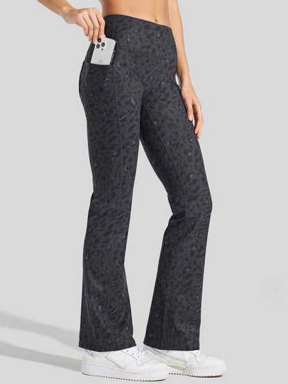 Lavisa - Women's Fleece-Lined Bootcut Yoga Pants - Warm Winter Leggings