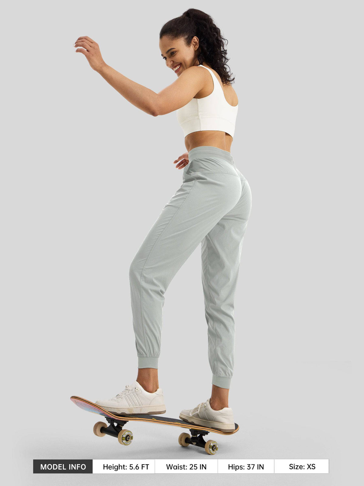 Lavisa - Women's Casual Active Joggers - Quick Dry & Pinstripe