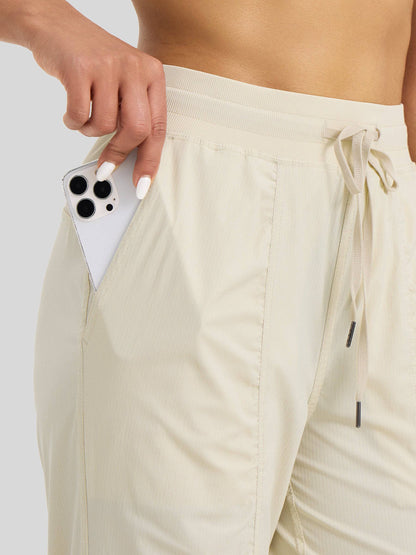 Lavisa - Women's Casual Active Joggers - Quick Dry & Pinstripe