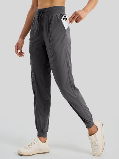 Lavisa - Women's Casual Active Joggers - Quick Dry & Pinstripe