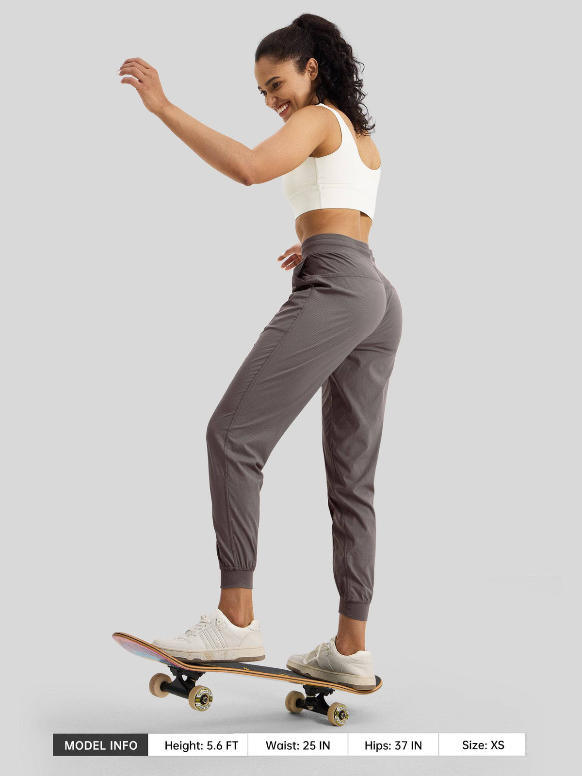 Lavisa - Women's Casual Active Joggers - Quick Dry & Pinstripe