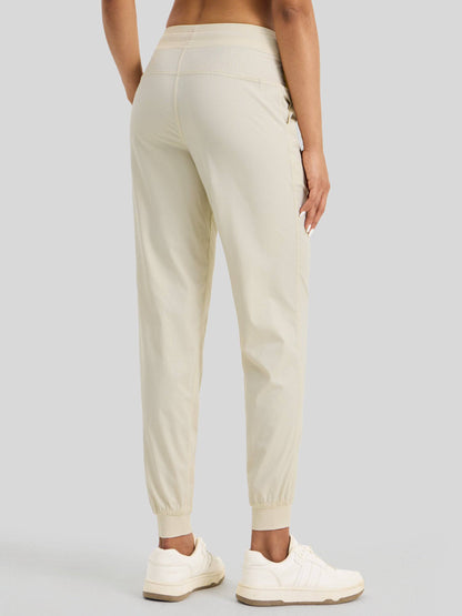 Lavisa - Women's Casual Active Joggers - Quick Dry & Pinstripe
