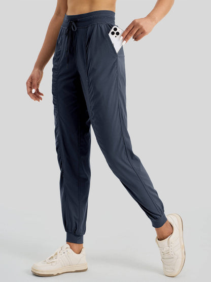 Lavisa - Women's Casual Active Joggers - Quick Dry & Pinstripe