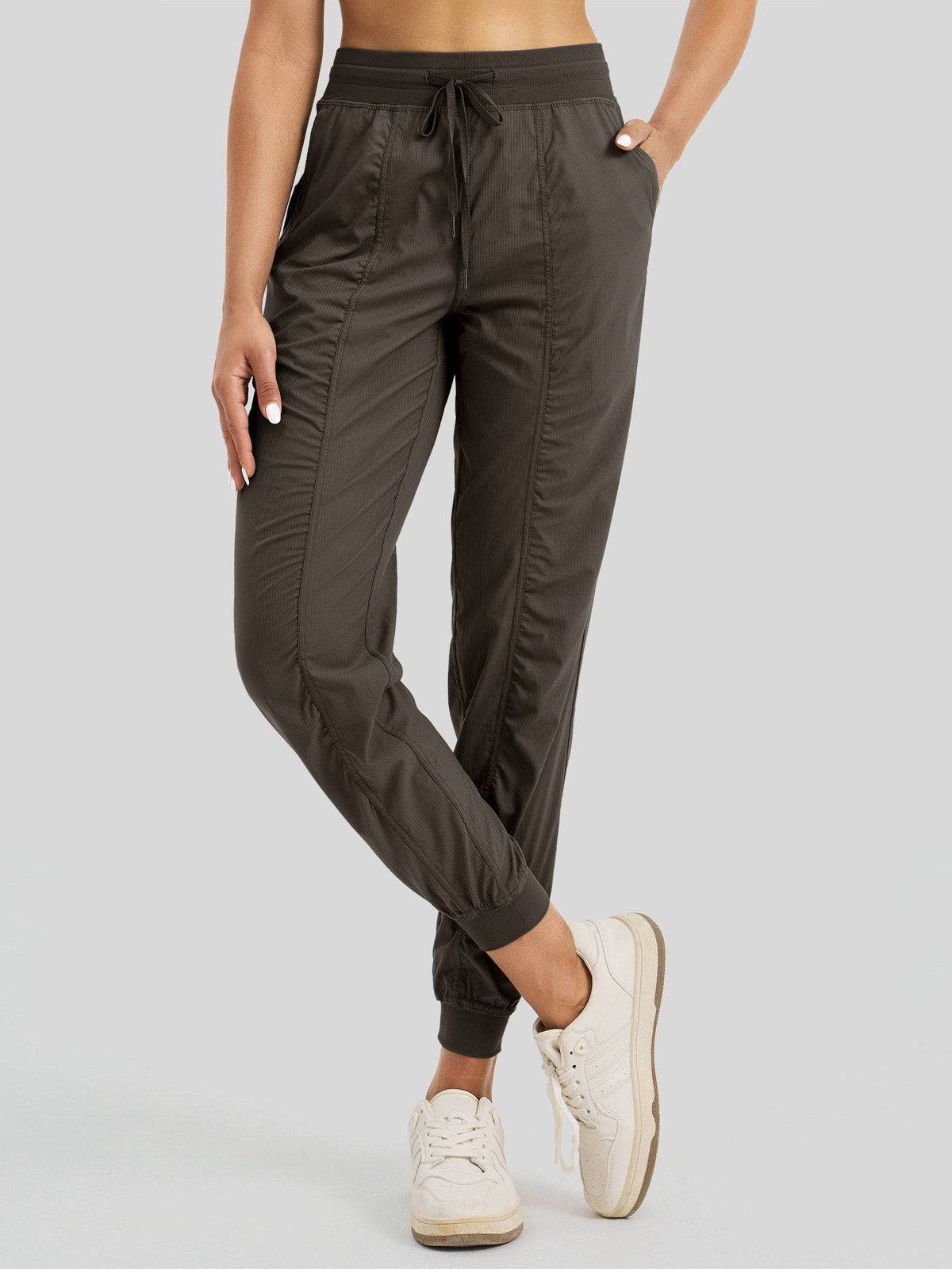 Lavisa - Women's Casual Active Joggers - Quick Dry & Pinstripe