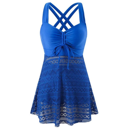 Women's Classic Supportive Tankini Set Two-Piece - Side Angle | Lavisa