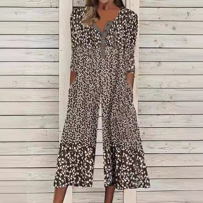 Women's Cotton Button-Front Short-Sleeve Culotte Jumpsuit - Close-Up Texture & Detail | Lavisa