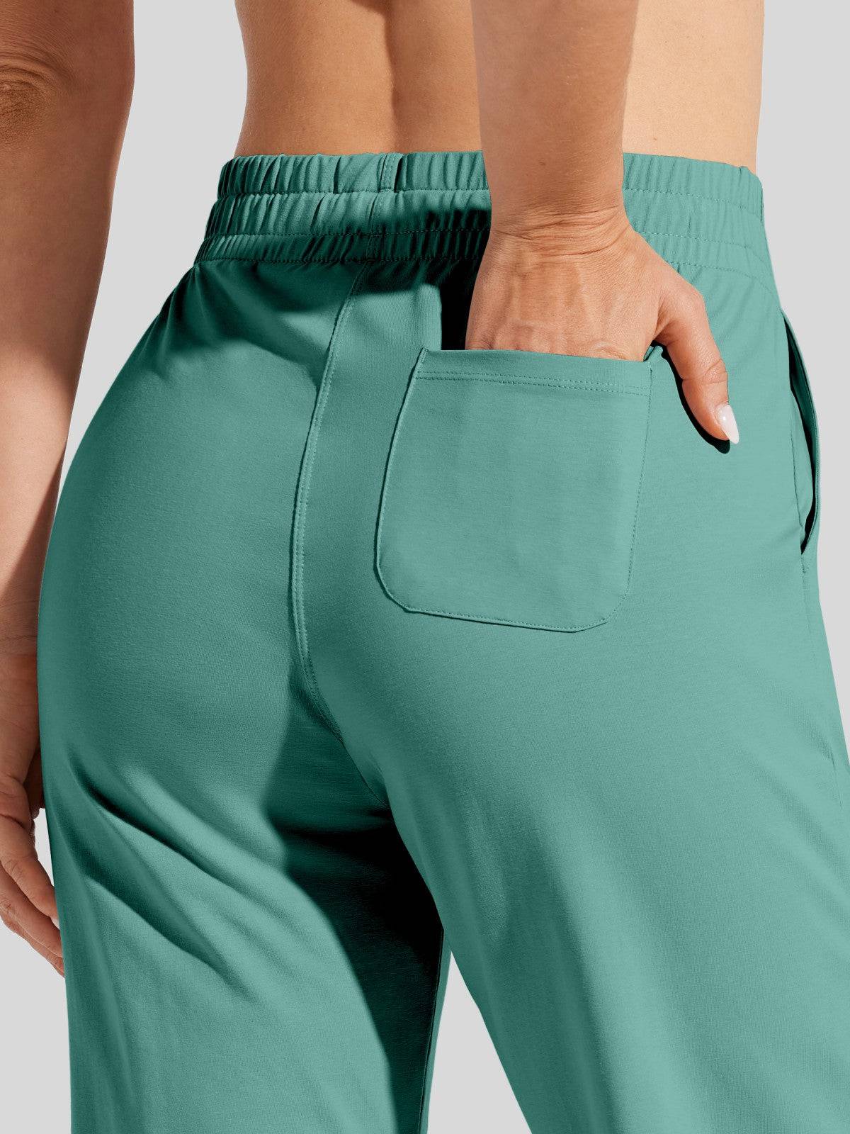 Lavisa - Women's Cotton Blend Straight Leg Lounge Sweatpants