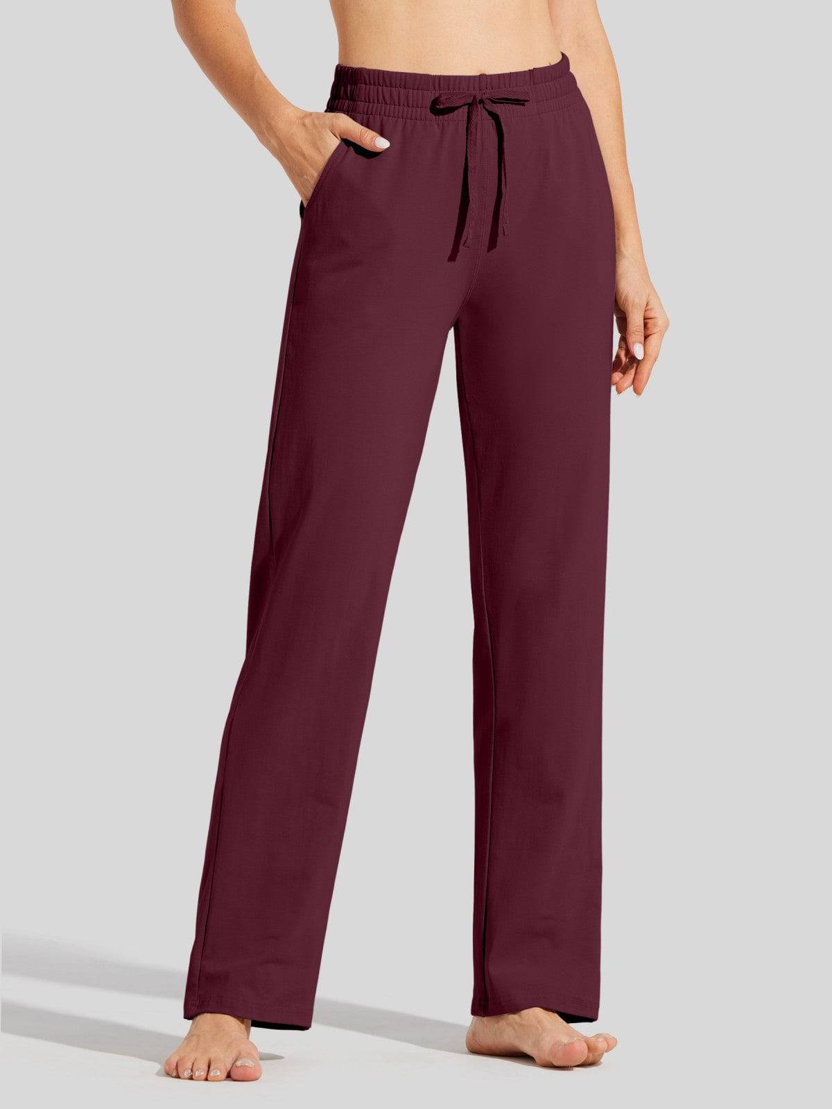 Lavisa - Women's Cotton Blend Straight Leg Lounge Sweatpants