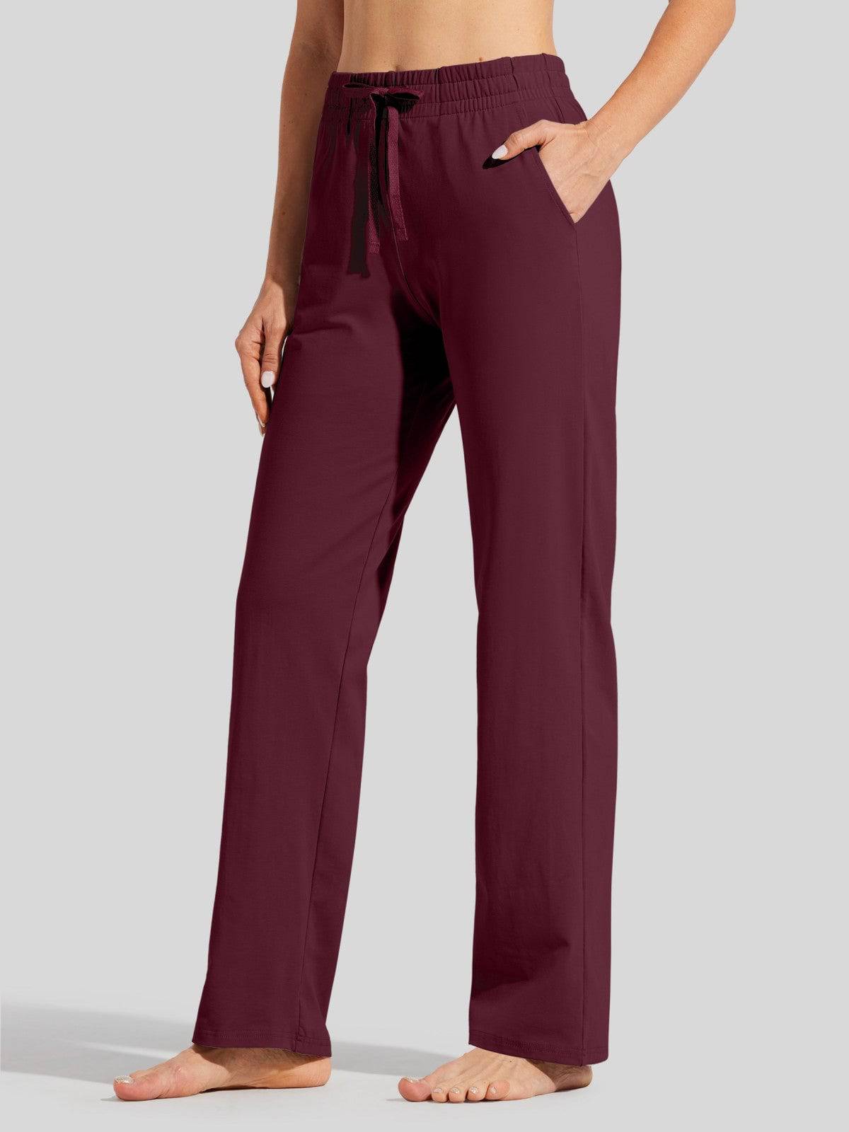 Lavisa - Women's Cotton Blend Straight Leg Lounge Sweatpants