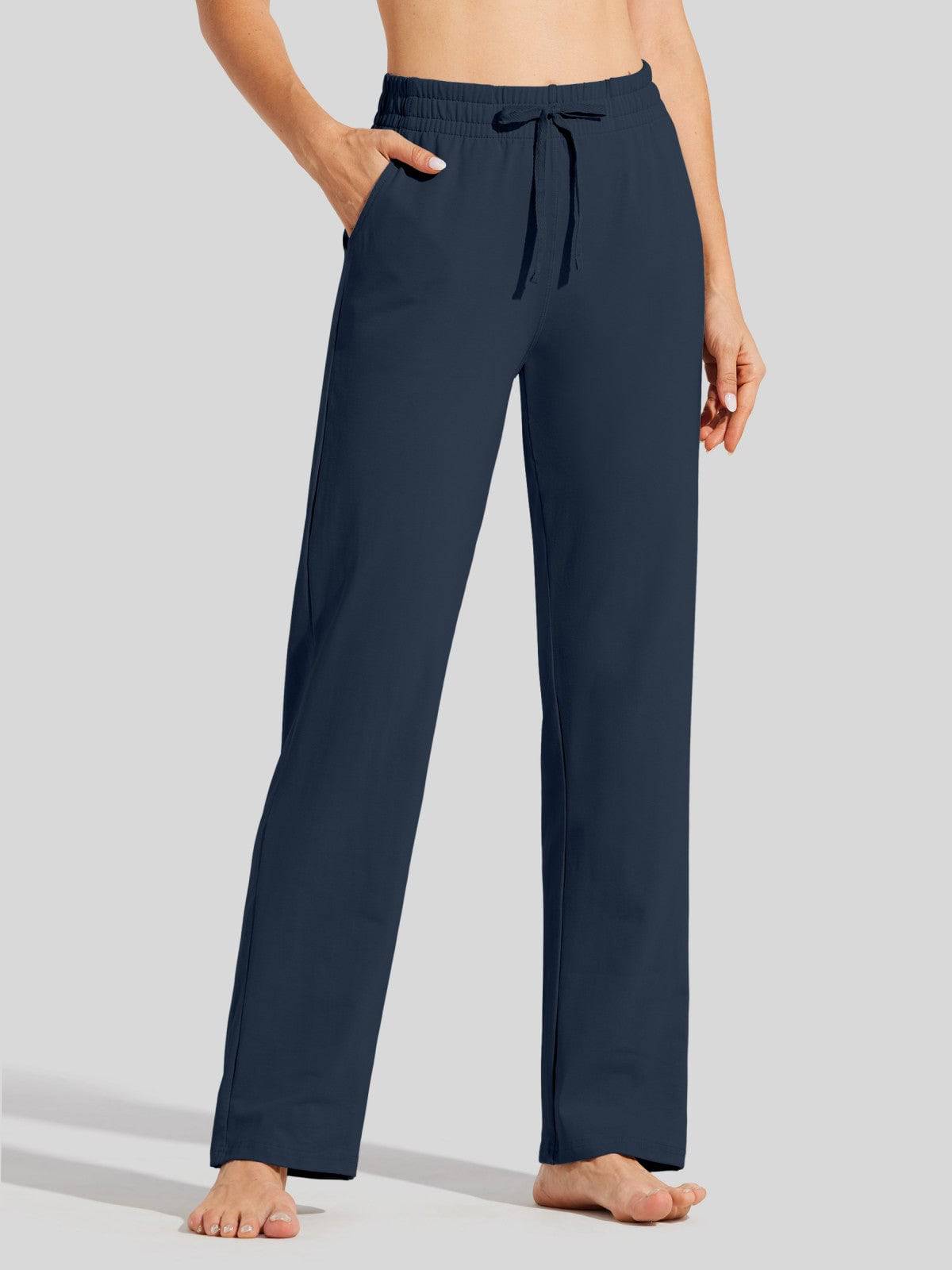 Lavisa - Women's Cotton Blend Straight Leg Lounge Sweatpants