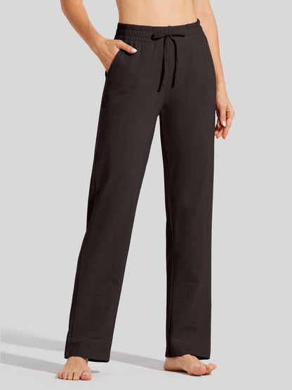 Lavisa - Women's Cotton Blend Straight Leg Lounge Sweatpants