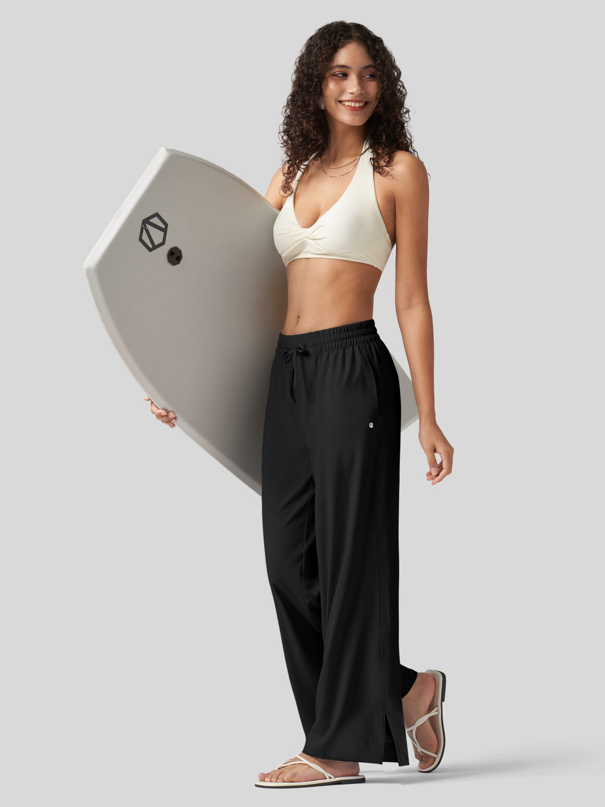 Lavisa - Women's UPF 50+ Beach Cover Up Pants - Quick Dry Wide Leg