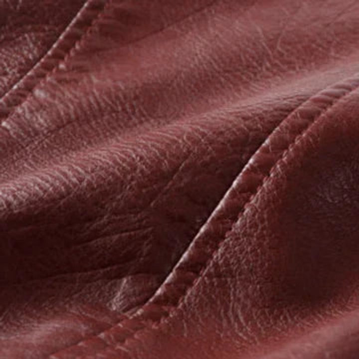 Women's Cropped Biker Faux Leather Jacket Zip-Up - Lifestyle & Model Angle | Lavisa