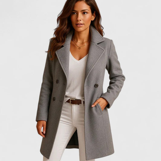 Lavisa - Women's Slim Fit Tailored Long Coat