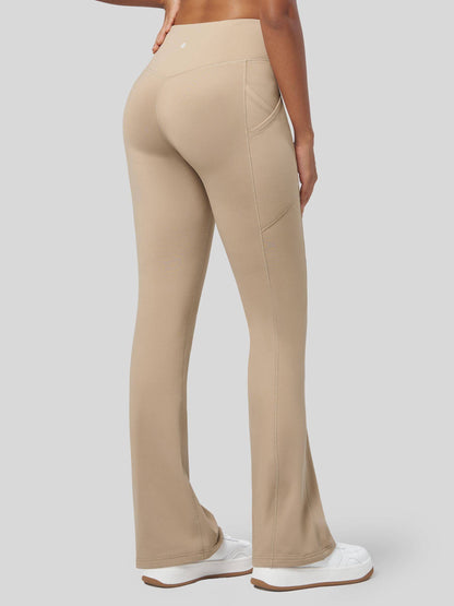 Lavisa - Women's Fleece Lined Bootcut Yoga Pants - Warm & Water-Resistant