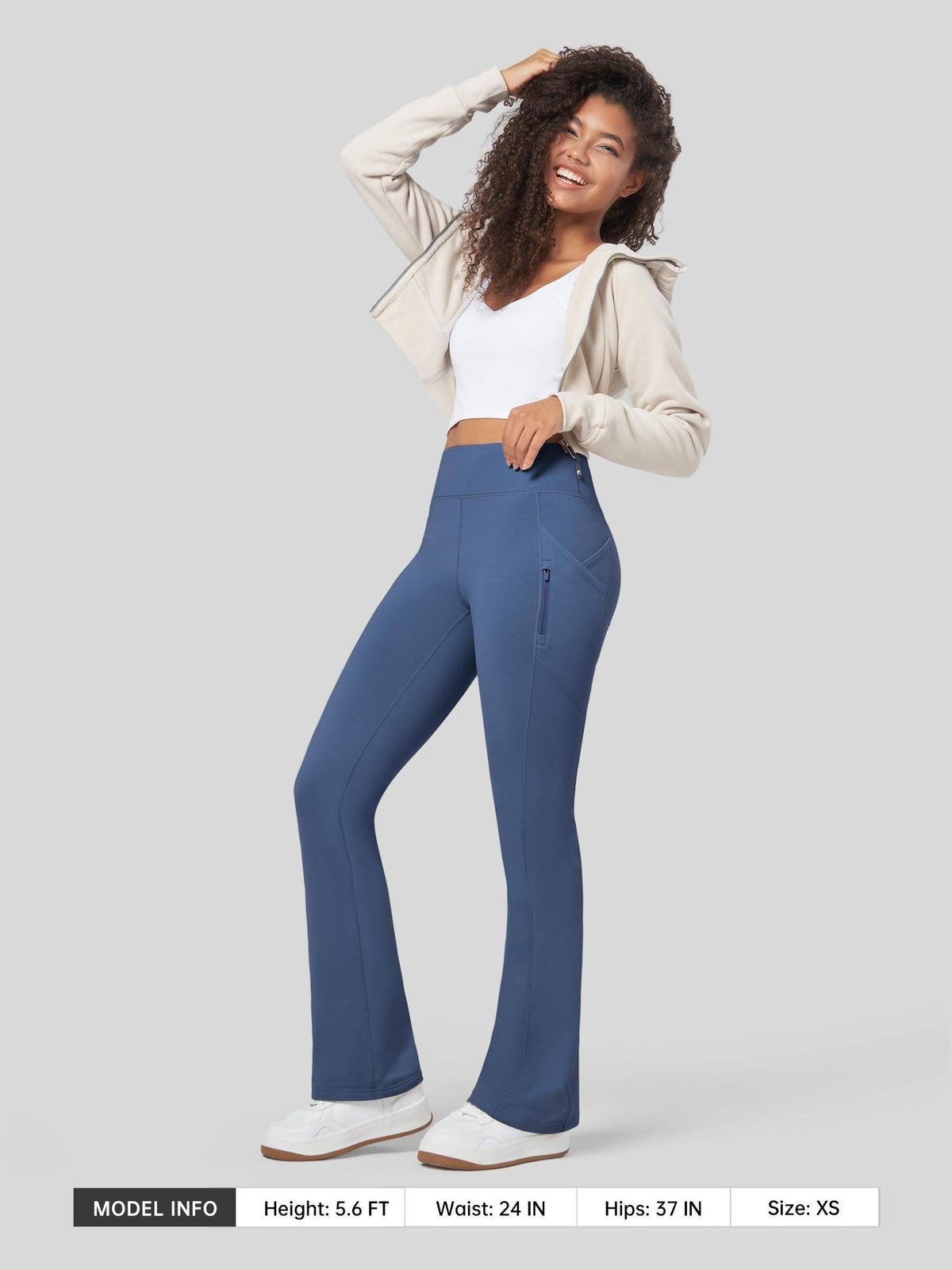Lavisa - Women's Fleece Lined Bootcut Yoga Pants - Warm & Water-Resistant