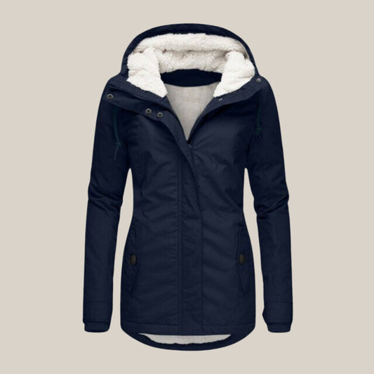 Lavisa - Fleece Lined Hooded Quilted Winter Jacket