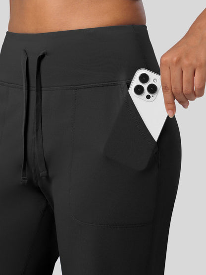 Lavisa - Women's Fleece Lined Wide Leg Lounge Pants with Drawstring