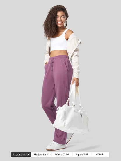 Lavisa - Women's Fleece Straight Leg Sweatpants - Cozy Warmth & Style