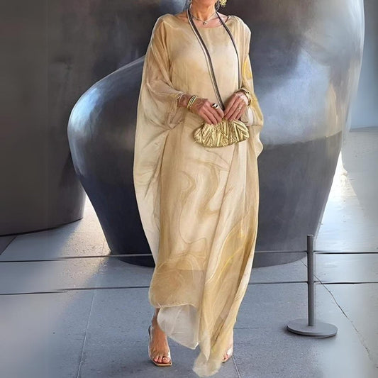 Lavisa - Flowing Oversized Maxi Long Sleeve Dress