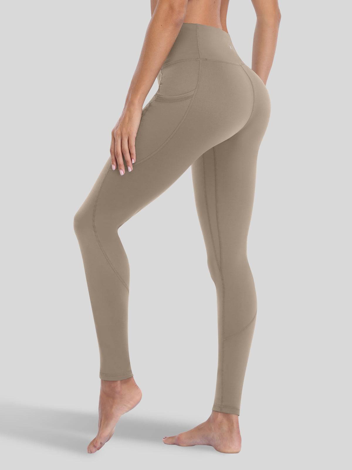 Lavisa - Women's Fluffy Fleece Lined Thermal Leggings with Pockets