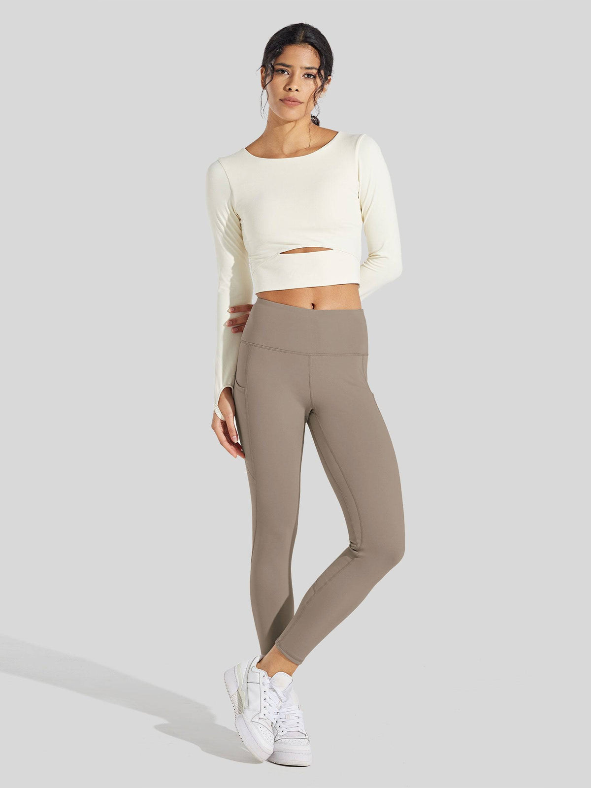 Lavisa - Women's Fluffy Fleece Lined Thermal Leggings with Pockets