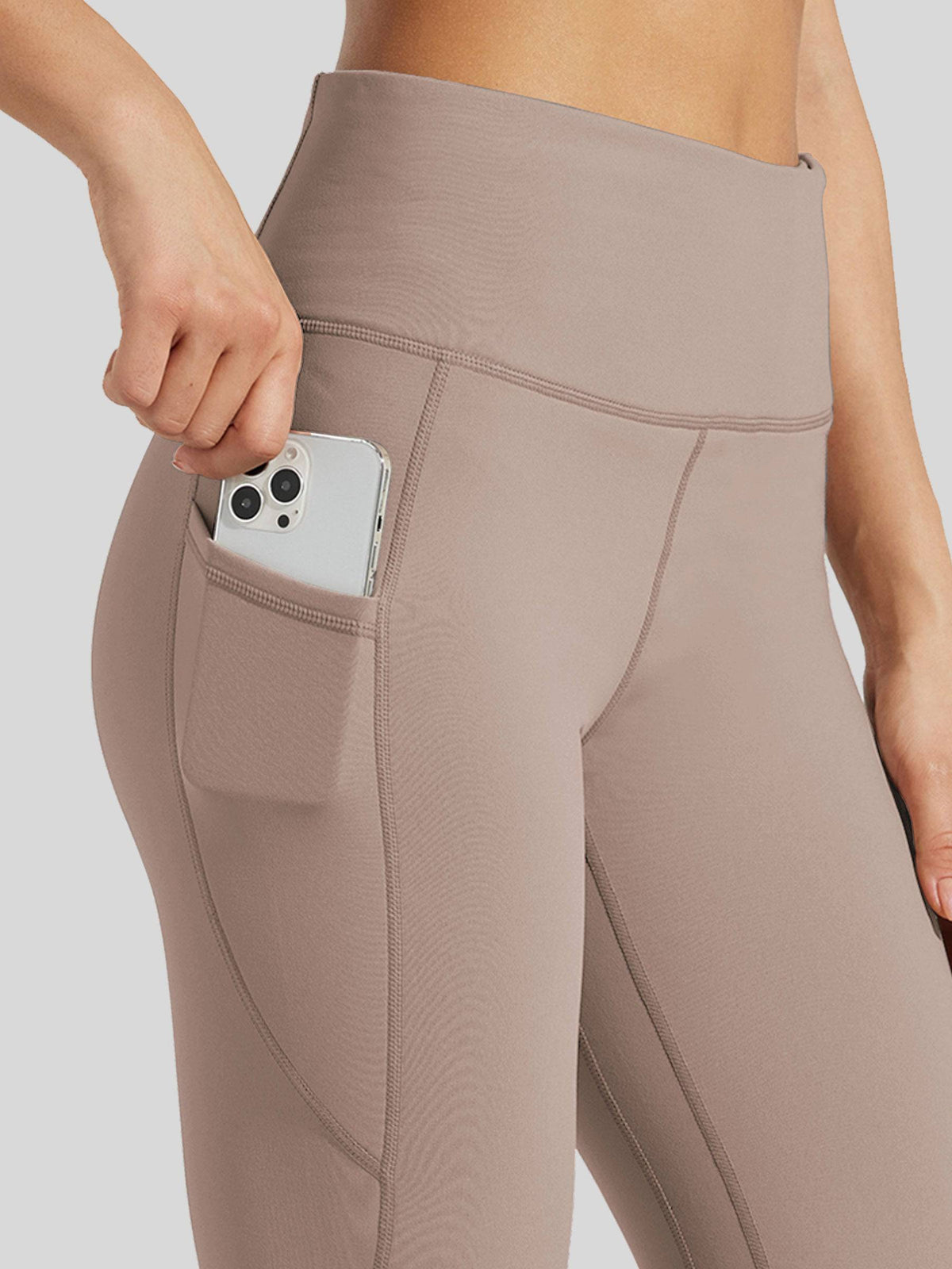 Lavisa - Women's Fluffy Fleece Lined Thermal Leggings with Pockets