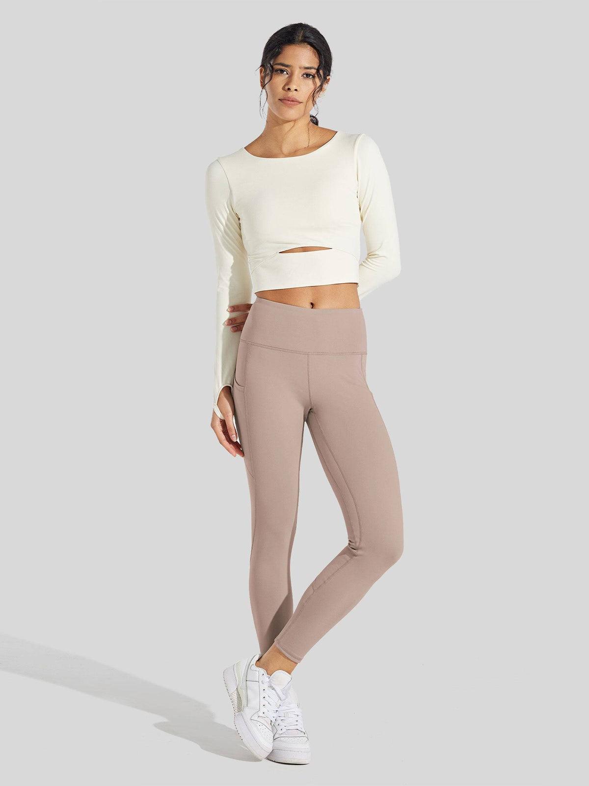 Lavisa - Women's Fluffy Fleece Lined Thermal Leggings with Pockets