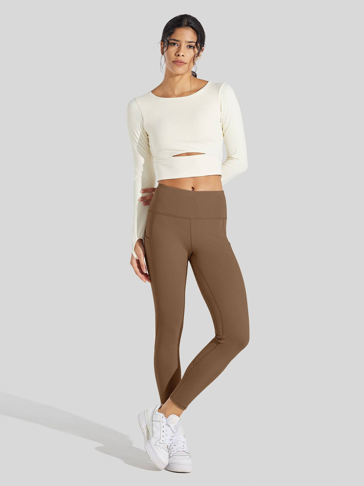 Lavisa - Women's Fluffy Fleece Lined Thermal Leggings with Pockets