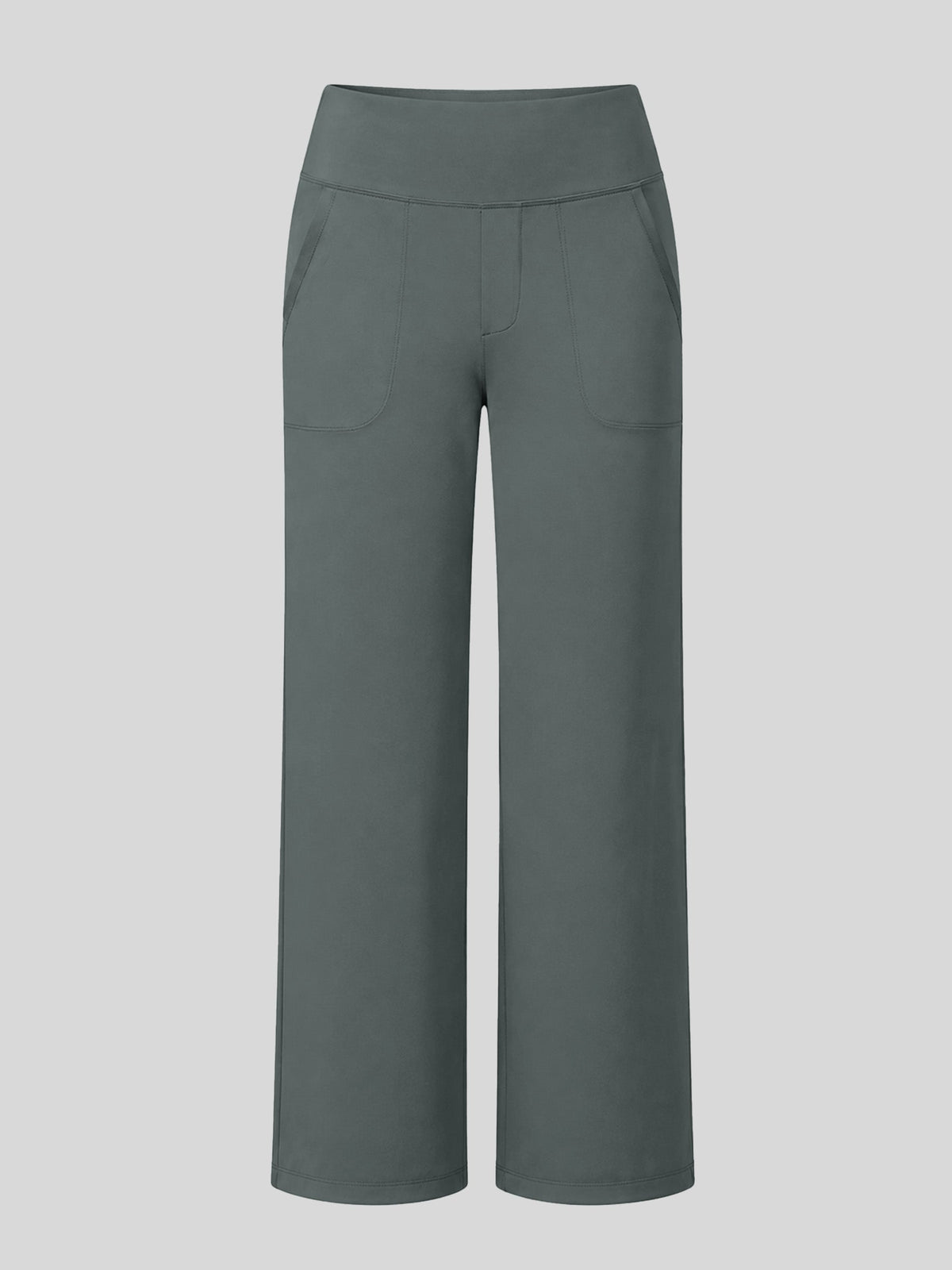 Lavisa - Women's High Rise Yoga Dress Pants - Wide Leg Work Trousers