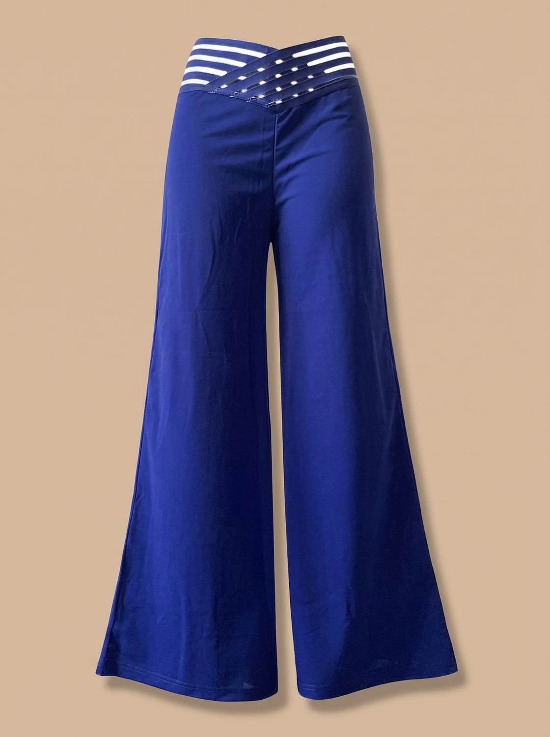 Lavisa - Womens Crossover Waistband Wide Leg Pants