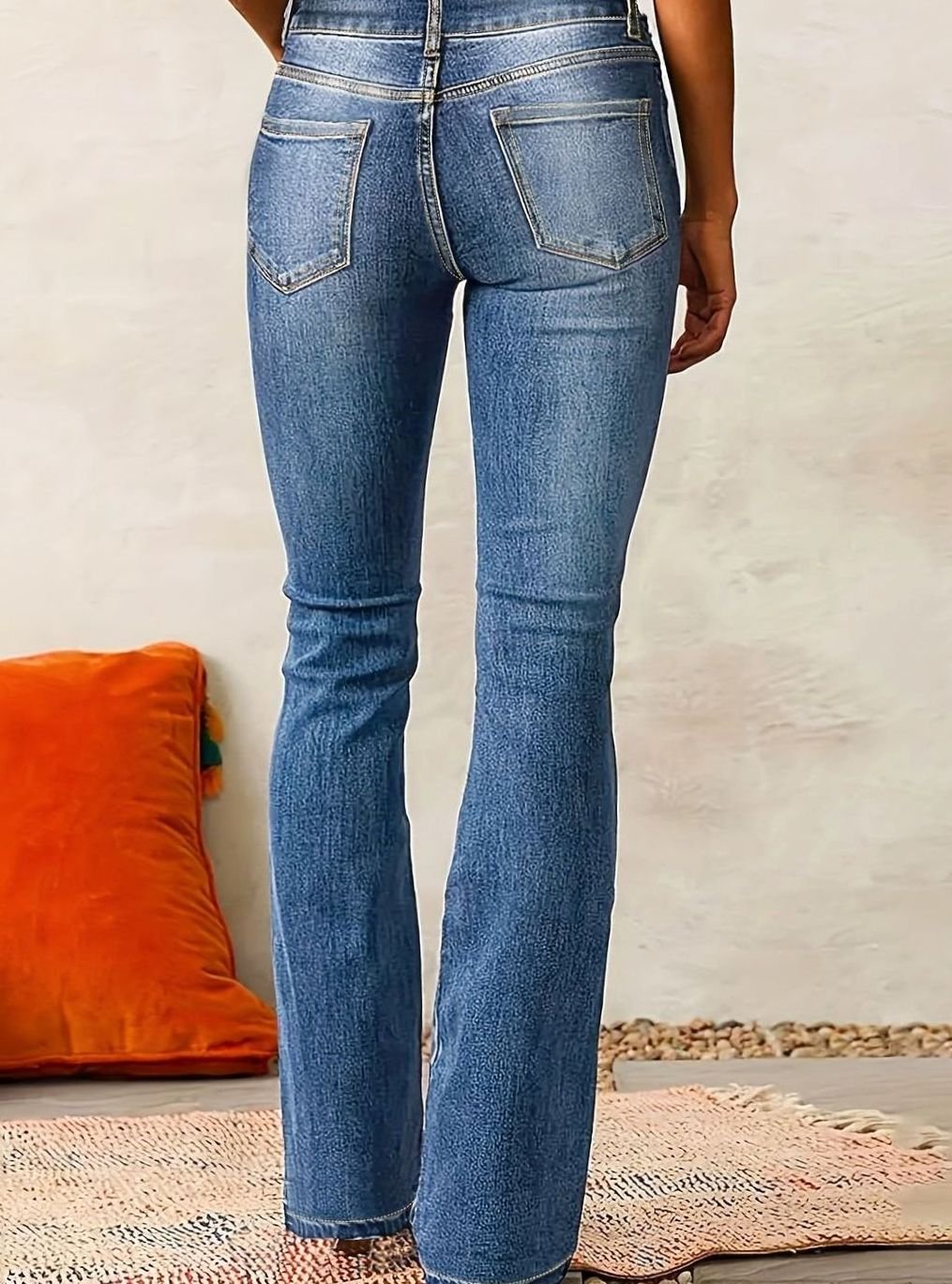 Lavisa - Womens High Waisted Flare Bootcut Jeans