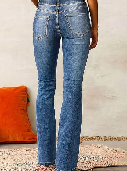 Lavisa - Womens High Waisted Flare Bootcut Jeans