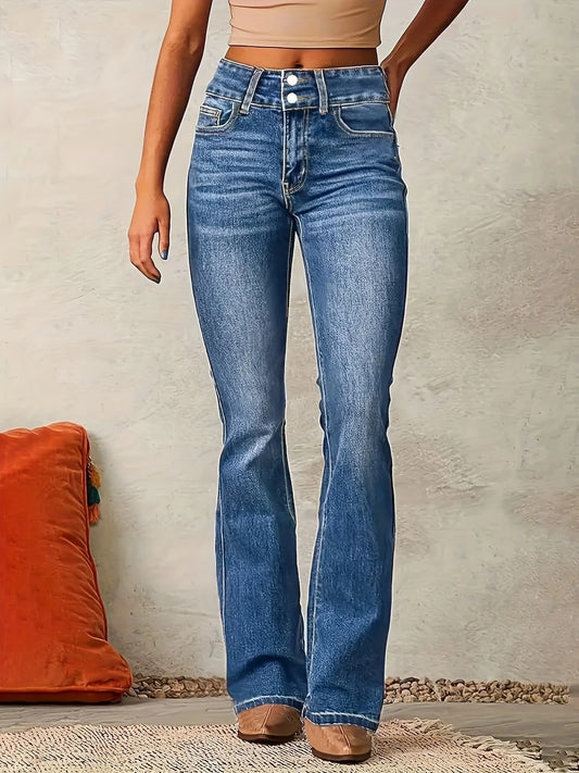 Lavisa - Women's High-Waist Sculpted Flare Jeans