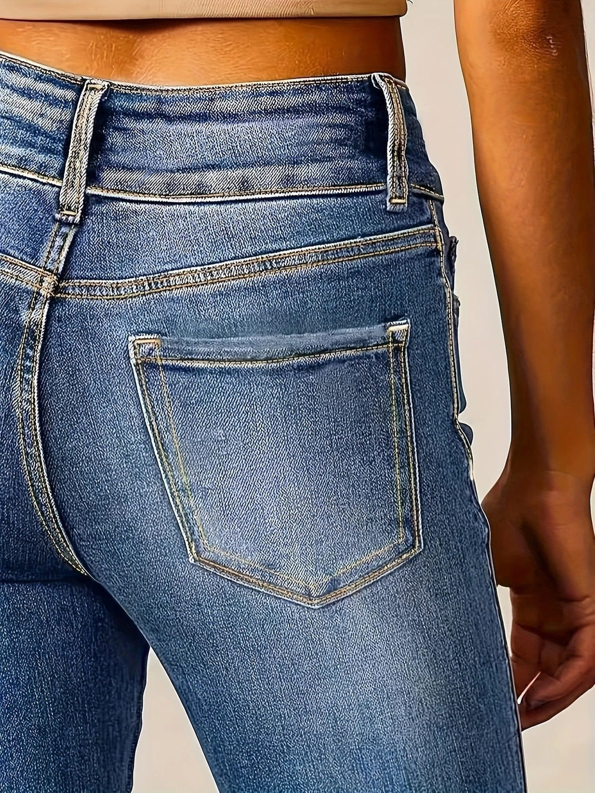 Women's High-Waist Sculpted Flare Jeans - Variant Angle | Lavisa