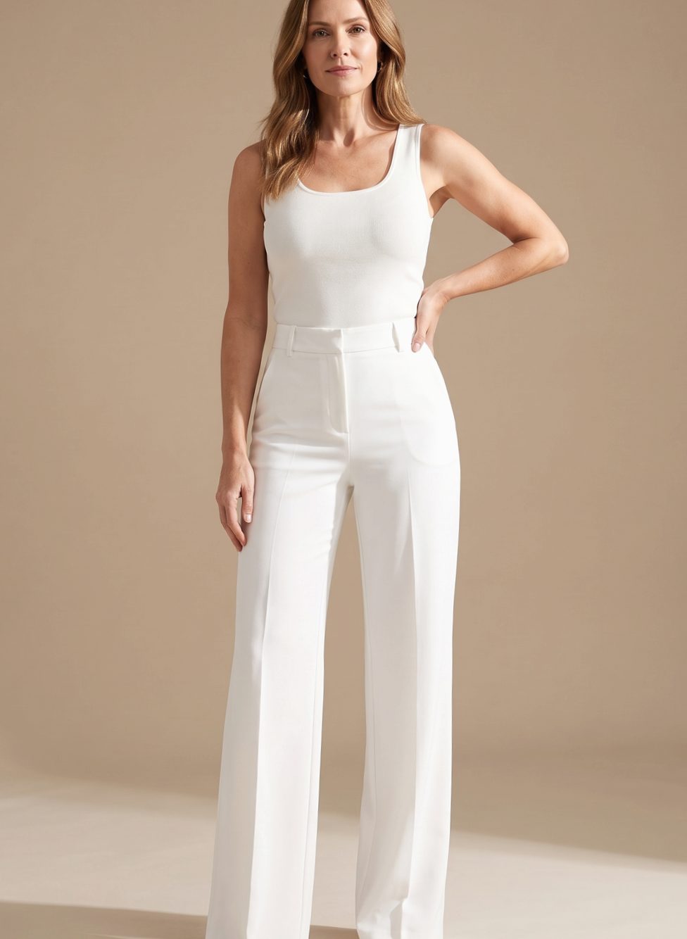 Lavisa - Womens High Waist Pleated Dress Pants