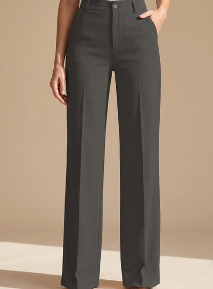Lavisa - Womens High Waist Pleated Dress Pants