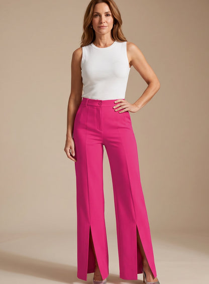 Lavisa - Womens High Waist Pleated Dress Pants