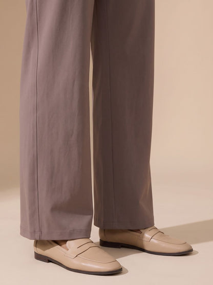 Lavisa - Womens High Waist Wide Leg Stretch Pants