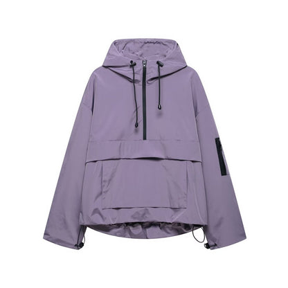 Lavisa - Hooded Pullover Anorak Quilted Windproof Jacket