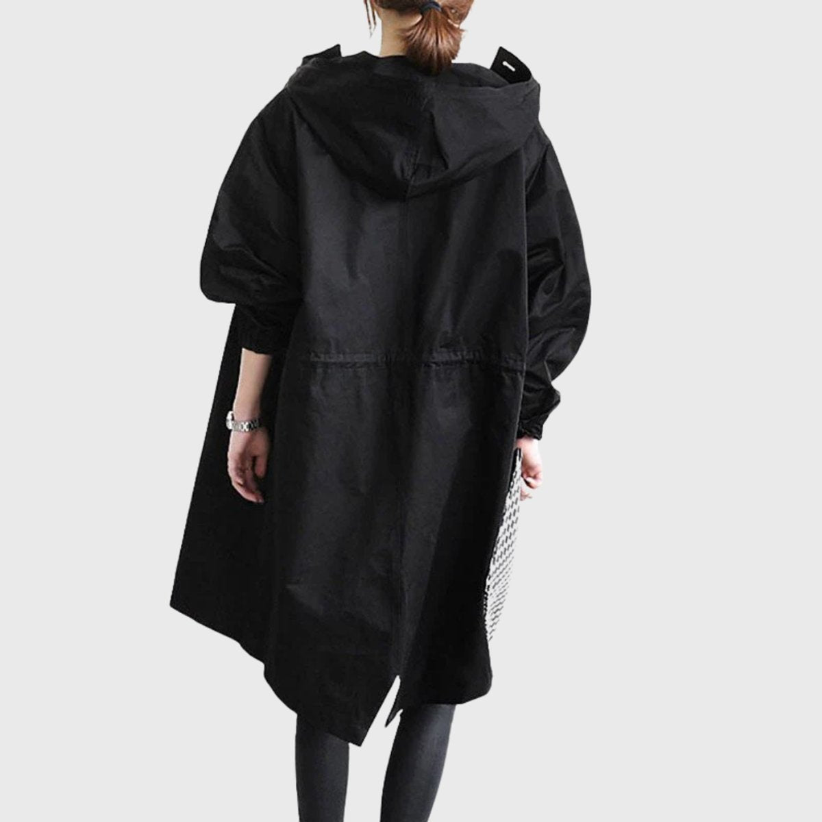 Women's Hooded Water-Repellent Oversized Long Trench Coat - Variant Style 9 | Lavisa