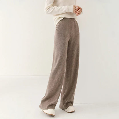 Lavisa - Women's Soft Knit Wide-Leg Pants