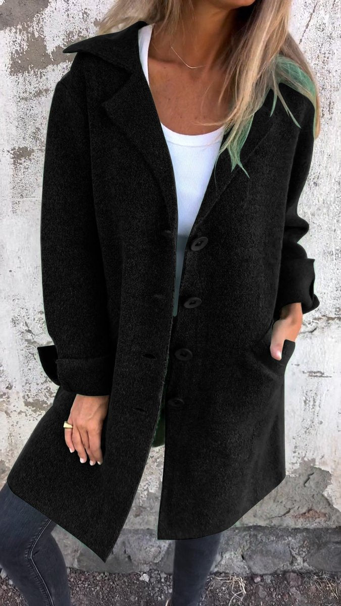 Women's Oversized Longline Lapel Coat - Variant Style 10 | Lavisa