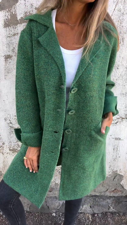 Women's Oversized Longline Lapel Coat - Variant Style 11 | Lavisa
